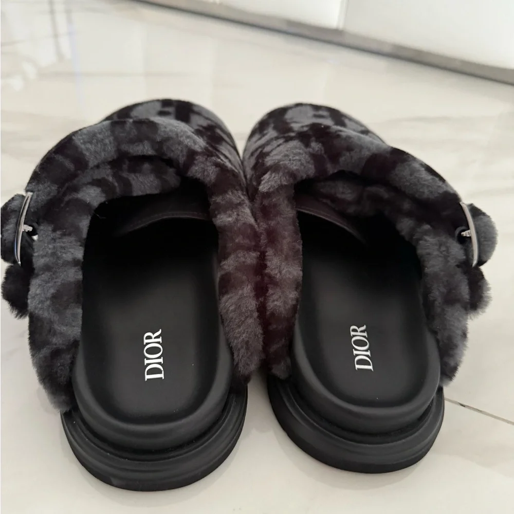 Dior Black Charcoal Mules & Clogs Leather - Picture 4 of 5